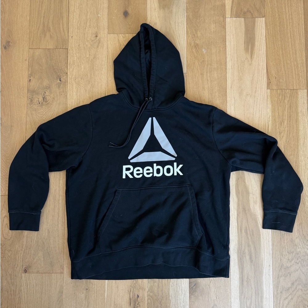 Reebok Black hoodie with logo 3XL